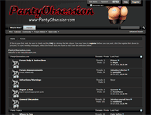 Tablet Screenshot of pantyobsession.com